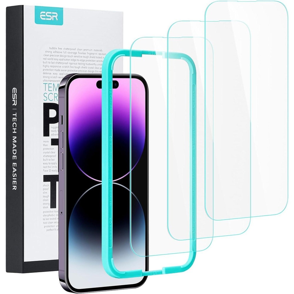 ESR‎ 3 Pack for iPhone 14 Pro Screen Protector